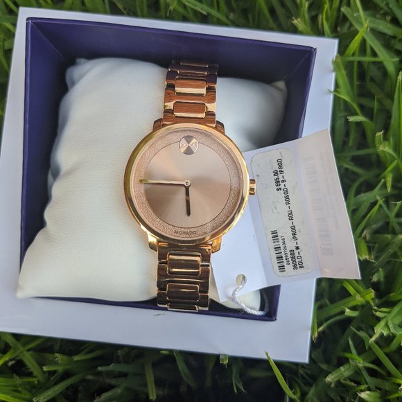 Movado Bold Rose Gold Sugar Dial Woman's Watch - Picture 3 of 10